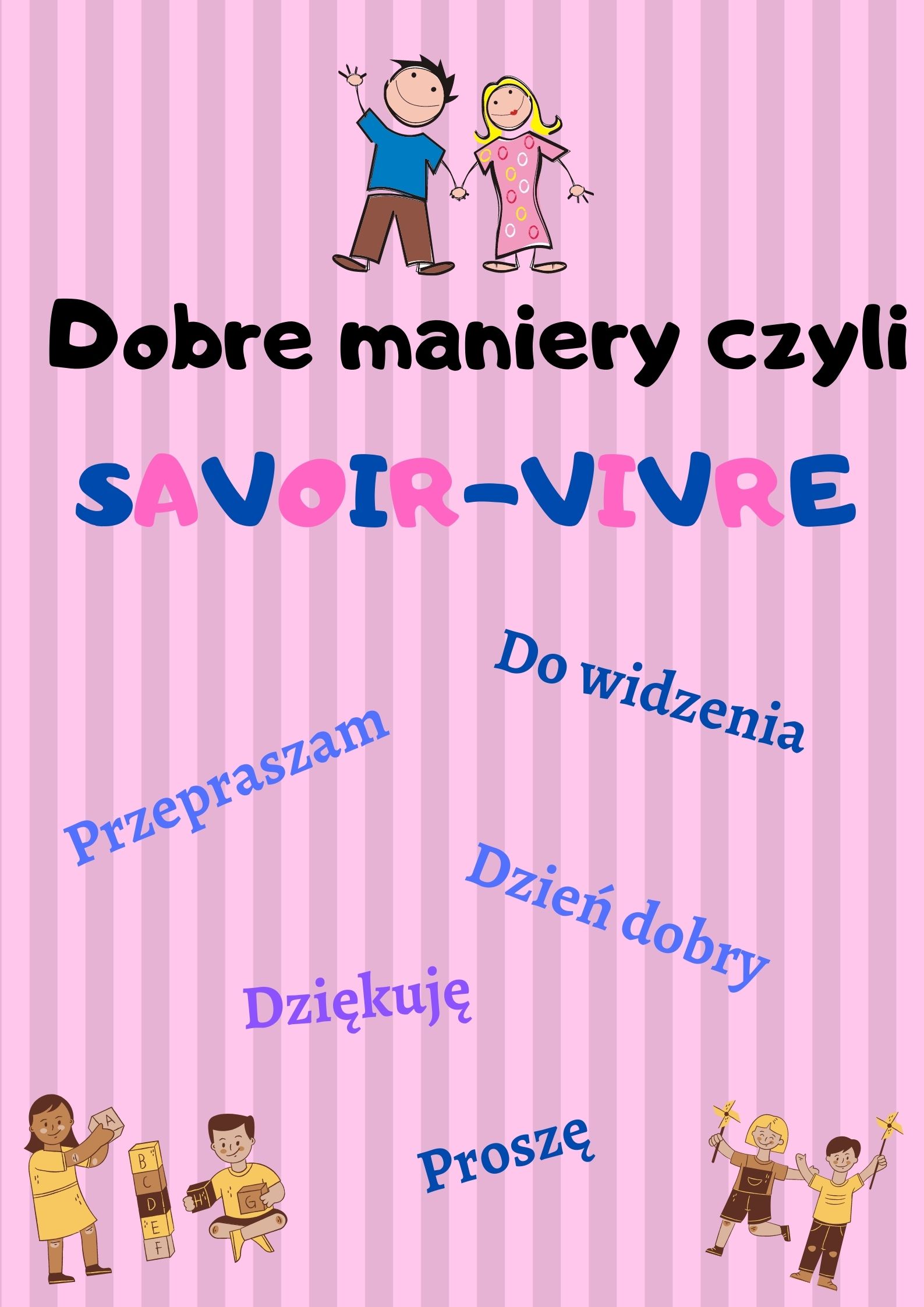 Różowa kartka z savoir vivre czyli dobrymi manierami